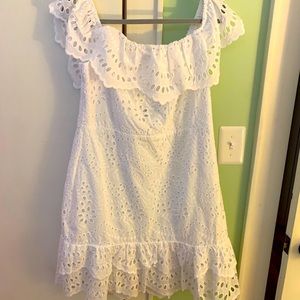 Express White Eyelet Lace dress